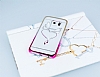 Samsung Galaxy S6 Edge Tal Pembe Winged Heart Rubber Klf - Resim: 2