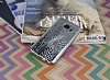 Samsung Galaxy S7 Deri Desenli Parlak Silver Silikon Klf - Resim: 2