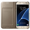 Samsung Galaxy S7 Edge Orjinal LED Cover Silver Klf - Resim: 2