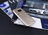 Samsung Galaxy S7 Edge Gold Deri Rubber Klf - Resim: 2
