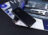 Samsung Galaxy S7 Edge Siyah Deri Rubber Klf - Resim: 1