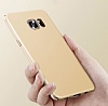 Samsung Galaxy S7 Edge Tam Kenar Koruma Gold Rubber Klf - Resim: 3