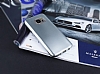 Samsung Galaxy S7 Metalik Silver Silikon Klf - Resim: 1