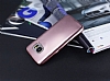 Samsung Galaxy S7 Metalik Rose Gold Silikon Klf - Resim: 2
