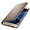 Samsung Galaxy S7 Orjinal LED Cover Gold Klf - Resim: 3