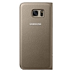 Samsung Galaxy S7 Orjinal LED Cover Gold Klf - Resim: 1