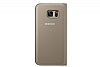 Samsung Galaxy S7 Orjinal Pencereli View Cover Gold Klf - Resim: 1