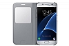 Samsung Galaxy S7 Orjinal Pencereli View Cover Silver Klf - Resim: 2