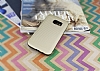 Samsung Galaxy S7 Silikon Kenarl Gold Klf - Resim: 1