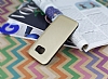 Samsung Galaxy S7 Silikon Kenarl Gold Klf - Resim: 2