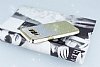 Samsung Galaxy S8 Beyaz Kenarl Simli Sar Silikon Klf - Resim: 1