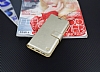 Kar Deluxe Samsung Galaxy S8 Czdanl Yan Kapakl Gold Deri Klf - Resim: 1
