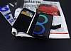 Kar Deluxe Samsung Galaxy S8 Czdanl Yan Kapakl Siyah Deri Klf - Resim: 4