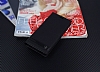 Samsung Galaxy S8 Gizli Mknatsl Yan Kapakl Siyah Deri Klf - Resim: 1