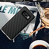 Eiroo Carbon Hybrid Samsung Galaxy S8 Krmz Kenarl Karbon Siyah Silikon Klf - Resim: 1