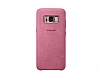 Samsung Galaxy S8 Orjinal Alcantara Set Pembe Klf - Resim: 4