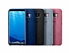 Samsung Galaxy S8 Orjinal Alcantara Set Koyu Mavi Klf - Resim: 1