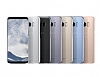 Samsung Galaxy S8 Orjinal Clear Cover Mavi Rubber Klf - Resim: 1