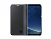 Samsung Galaxy S8 Orjinal Clear View Uyku Modlu Standl Kapakl Siyah Klf - Resim: 2