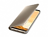 Eiroo Samsung Galaxy S8 Plus Clear View Standl Kapakl Gold Klf - Resim: 4
