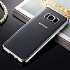 Samsung Galaxy S8 Plus Silver Kenarl effaf Silikon Klf - Resim: 1