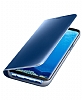 Samsung Galaxy S8 Plus Orjinal Clear View Standl Kapakl Mavi Klf - Resim: 4