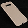 Samsung Galaxy S8 Plus Tam Kenar Koruma Gold Rubber Klf - Resim: 9