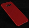 Samsung Galaxy S8 Tam Kenar Koruma Krmz Rubber Klf - Resim: 9