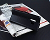 Kar Deluxe Samsung Galaxy S9 Czdanl Yan Kapakl Siyah Deri Klf - Resim: 1