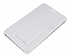 Samsung Galaxy Tab 4 7.0 Standl nce Yan Kapakl Beyaz Deri Klf - Resim: 3