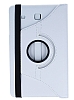 Samsung T560 Galaxy Tab E 360 Derece Dner Standl Beyaz Deri Klf - Resim: 2
