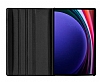 Samsung Galaxy Tab S9 Ultra 360 Derece Dner Standl Siyah Deri Klf - Resim: 1
