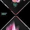 Samsung Galaxy Z Fold3 5G Metalik Kenarl Koyu Yeil Cam Klf - Resim: 7