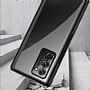 Samsung Galaxy Z Fold2 5G Metalik Kenarl Rose Gold Cam Klf - Resim: 7