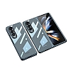 Samsung Galaxy Z Fold4 Metalik Kenarl Siyah Cam Klf - Resim: 4