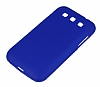 Samsung i8552 Galaxy Win Mat Mavi Silikon Klf - Resim: 2