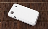 Samsung i9000 Galaxy S nce Yan Kapakl Beyaz Klf - Resim: 1