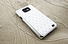 Samsung i9100 Galaxy S2 Ekose Tal Beyaz Sert Rubber Klf - Resim: 1