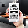 Samsung i9100 Galaxy S2 Gentleman Sert Rubber Klf - Resim: 1