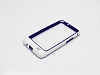 Samsung i9100 Galaxy S2 Mor eritli Beyaz Bumper ereve Klf - Resim: 1