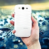 Samsung Galaxy S3 / S3 Neo Desenli Beyaz Parlak Rubber Klf - Resim: 3