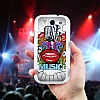 Samsung Galaxy S3/ S3 Neo Music Desenli Sert Mat Rubber Klf - Resim: 1