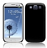 Samsung i9300 Galaxy S3 Mat Siyah Sert Rubber Klf