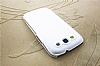 Samsung Galaxy S3 / S3 Neo Ultra nce Beyaz ereveli Sert Rubber Klf - Resim: 2