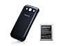 Samsung i9300 Galaxy S3 Yksek Kapasiteli Batarya Lacivert kapak (3000 mAh) - Resim: 1