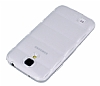 Samsung i9500 Galaxy S4 Bubble effaf Beyaz Silikon Klf - Resim: 2