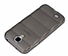 Samsung i9500 Galaxy S4 Bubble effaf Siyah Silikon Klf - Resim: 2