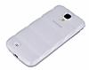 Samsung i9500 Galaxy S4 Bubble effaf Beyaz Silikon Klf - Resim: 3