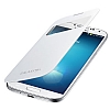 Samsung i9500 Galaxy S4 Orjinal Pencereli Beyaz Flip Cover - Resim: 3
