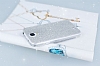 Samsung i9500 Galaxy S4 Simli Silver Silikon Klf - Resim: 1